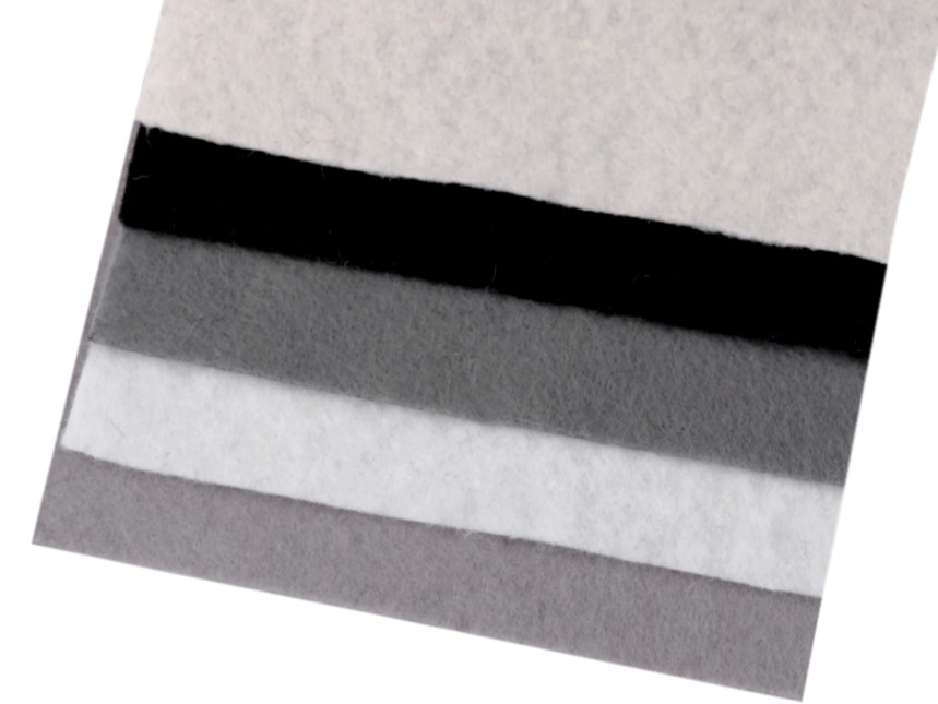 Sada dekorativních filců / plstí 10 x 45 cm (5ks)