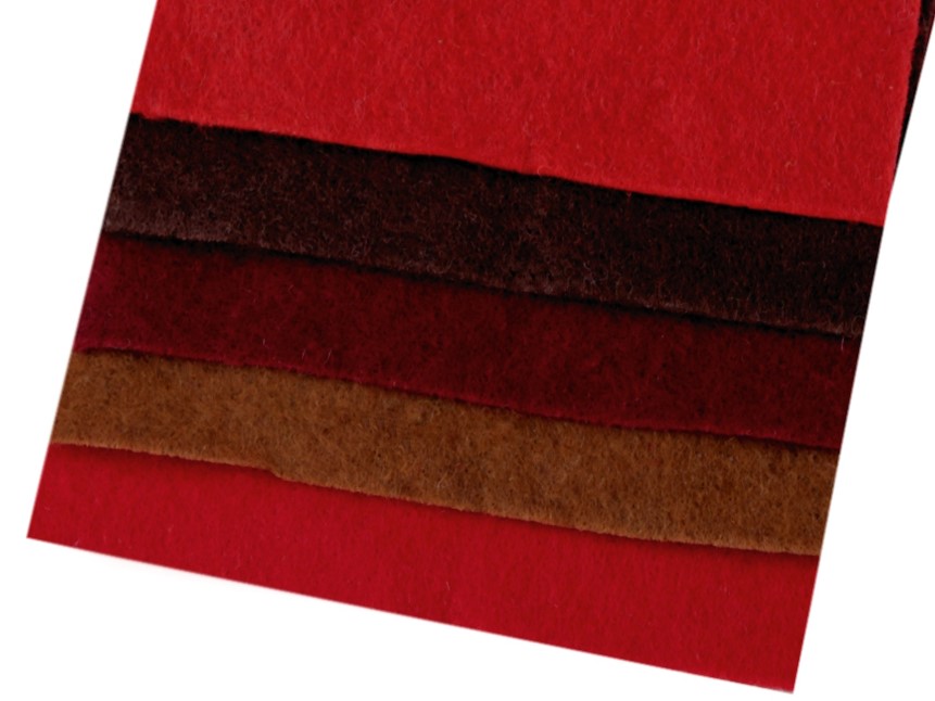 Sada dekorativních filců / plstí 10 x 45 cm (5ks)