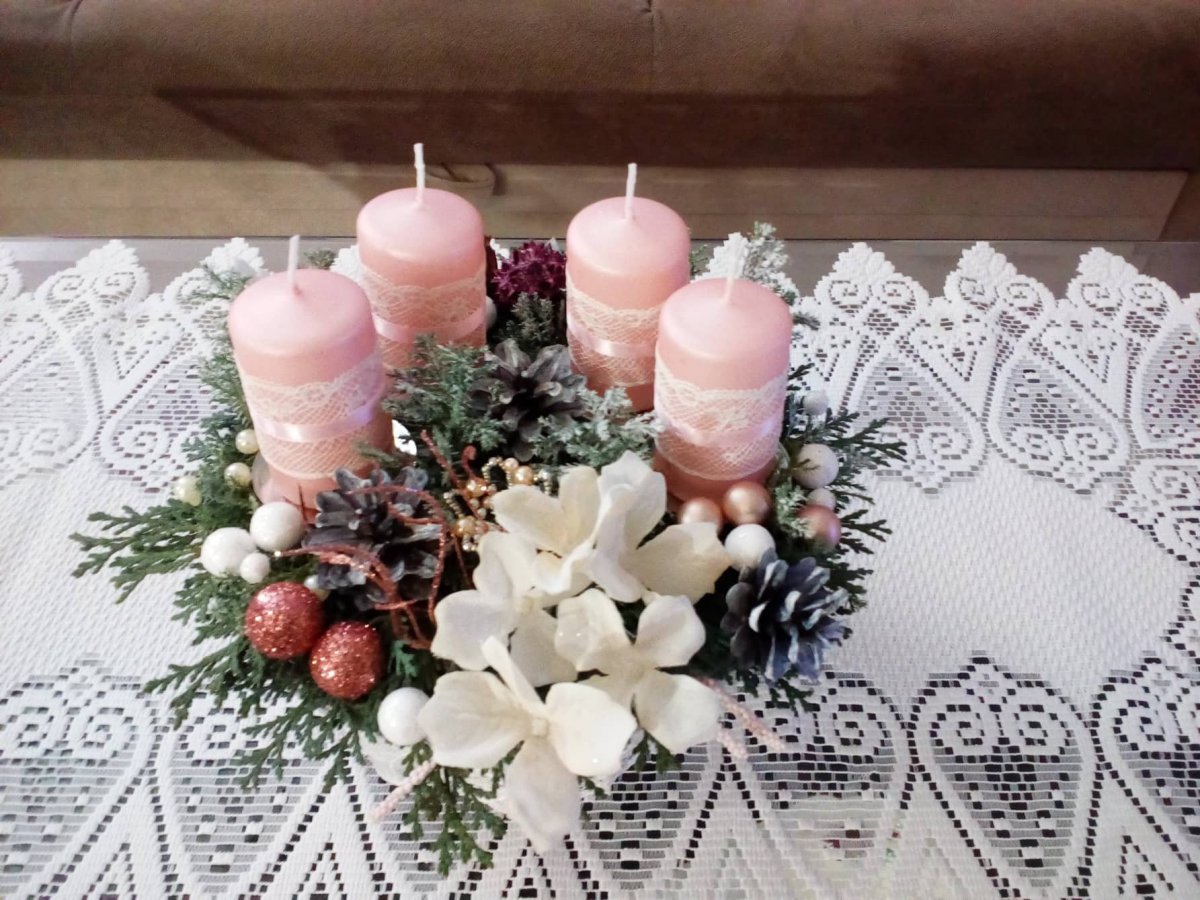 Vánoční adventní košíček