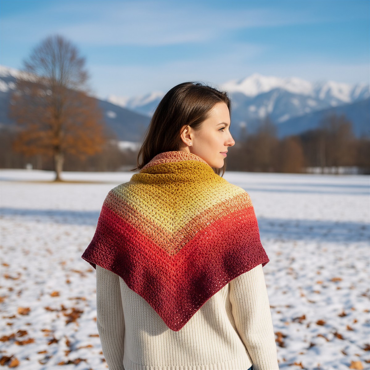 Háčkovaný šátek HAŠA-6