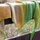 Příslib jara - pletený šátek