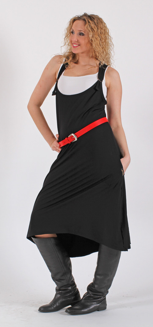 Černá šatová sukně