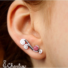 MOŘSKÁ VÍLA-ULEXIT RŮŽOVÝ-pecky- hypoalergenní  chirurgická ocel