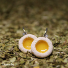 Linecká kolečka (žlutáá, naušnice)