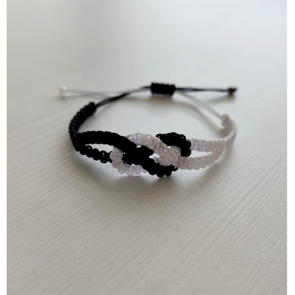 Shamballa náramek Jing/Jang 