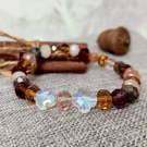 Náramek broušené korálky