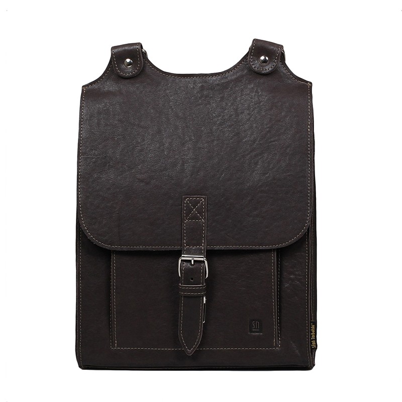 Kožený batoh tm. hnědý