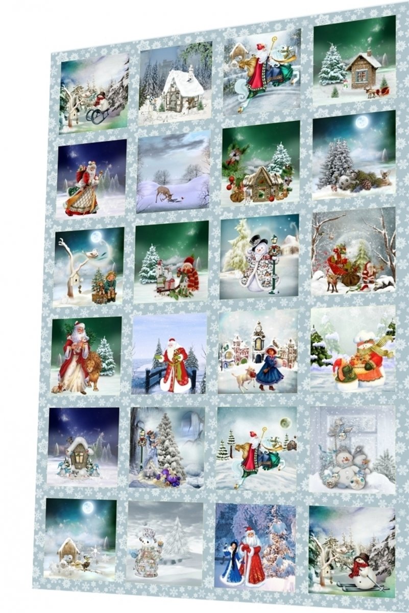 BAVLNĚNÝ PANEL / I NA ADVENTNÍ KALENDÁŘ/ 40X60 cm  AKN1