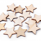 Dřevěná hvězda k domalování (5ks)