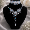 Luxusní společenský šperkový set – Černobílá elegance