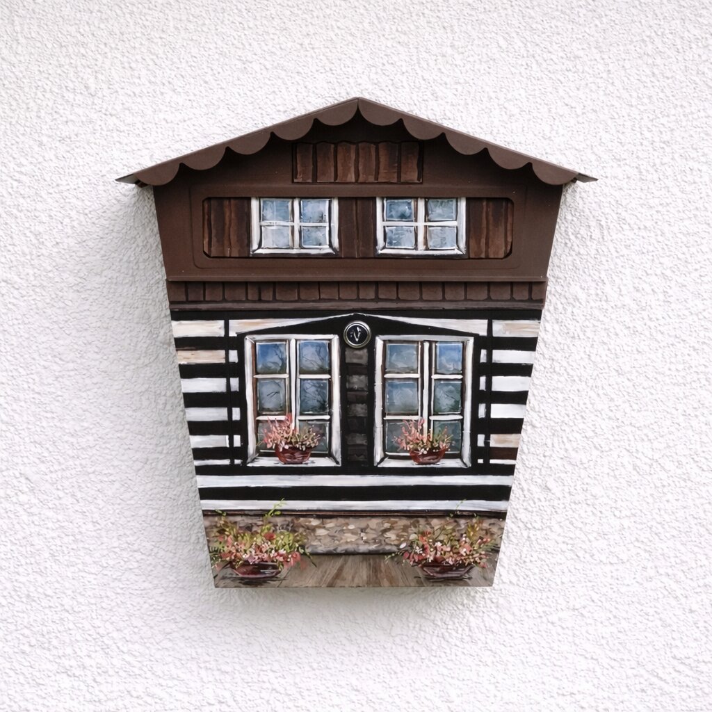 Ručně malovaná poštovní schránka – venkovský styl