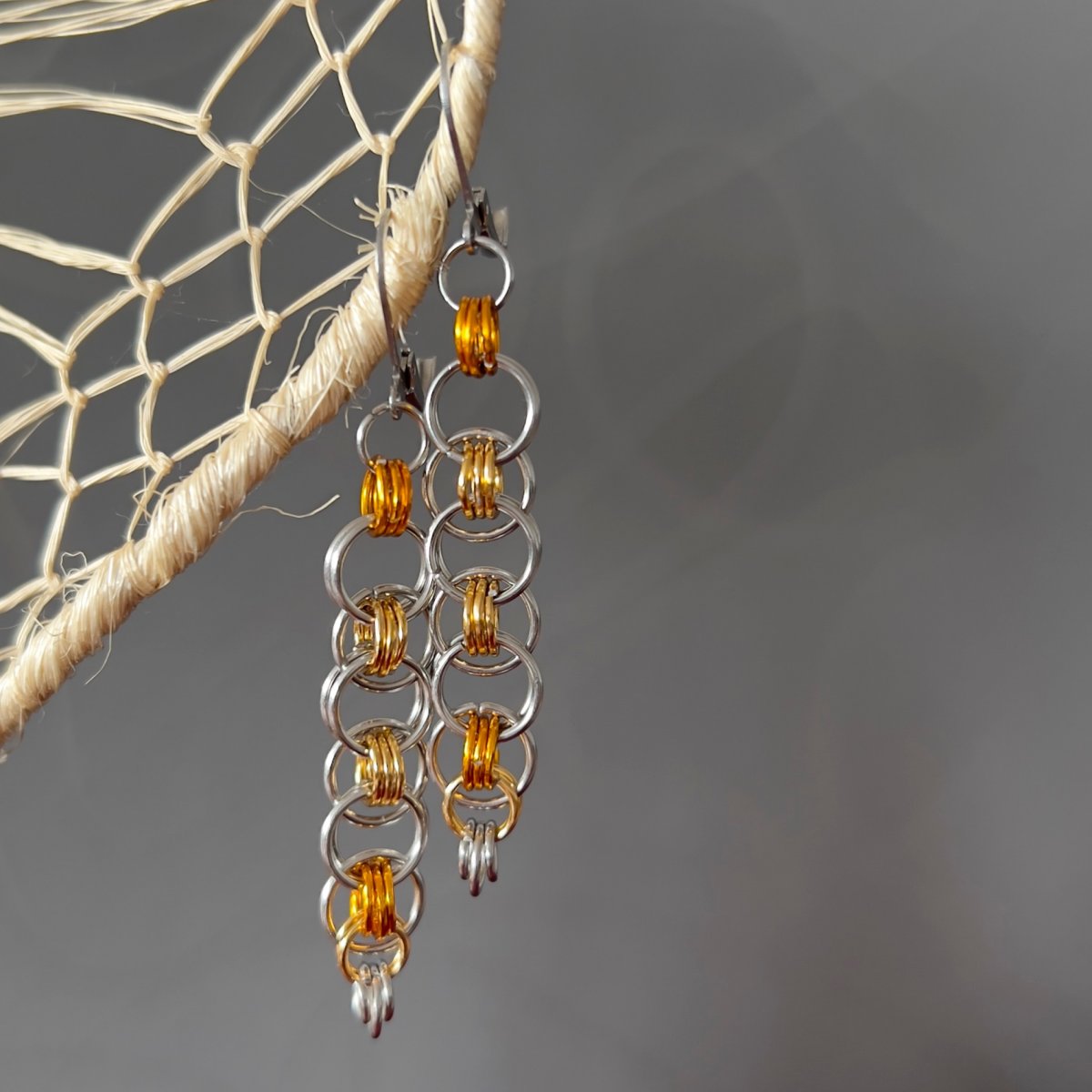 Náušnice Zakroužkované kroužky 02 - S.Steel