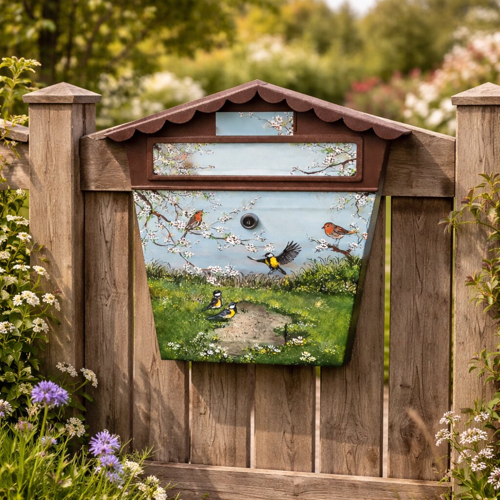Poštovní schránka se zvířaty – originální ruční práce, zahrada