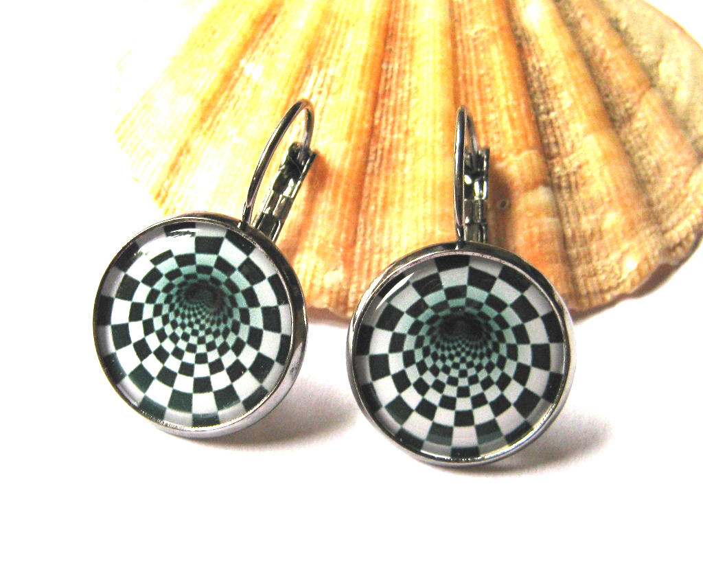 Fraktál - černá a bílá.