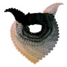 Háčkovaný šátek - v barvě holubích pírek (merino)