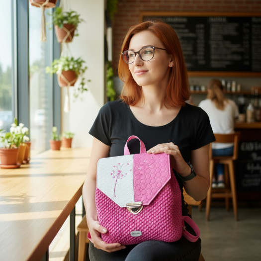 Dámský háčkovaný batoh BAT-23