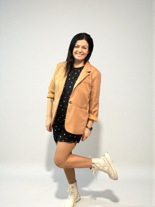 Dámské viskozové šaty Puntík - S/M