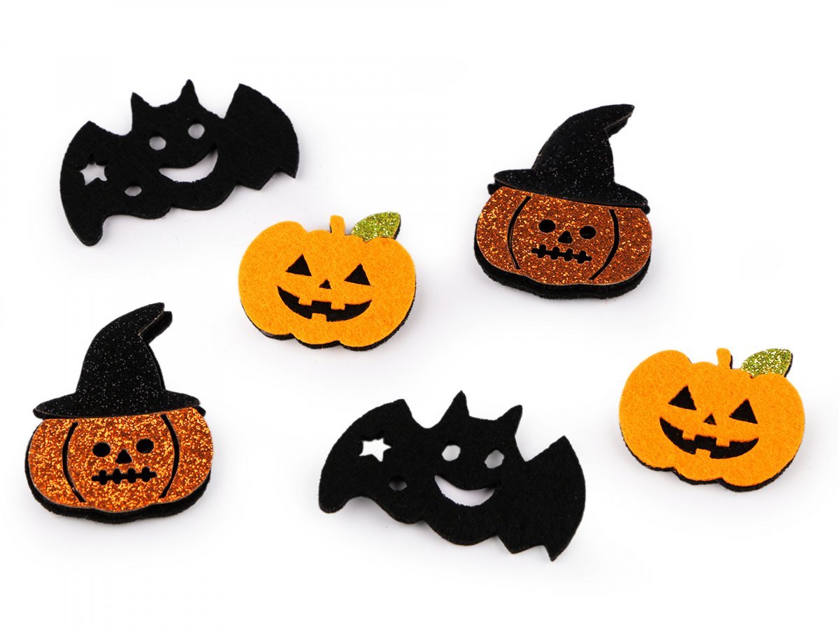 Filcová dýně, netopýr mix (3ks)