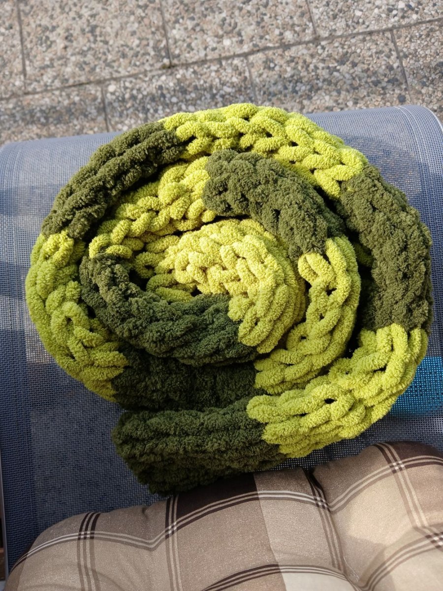 Měkká pletená maxi šála puffy barva na přání 