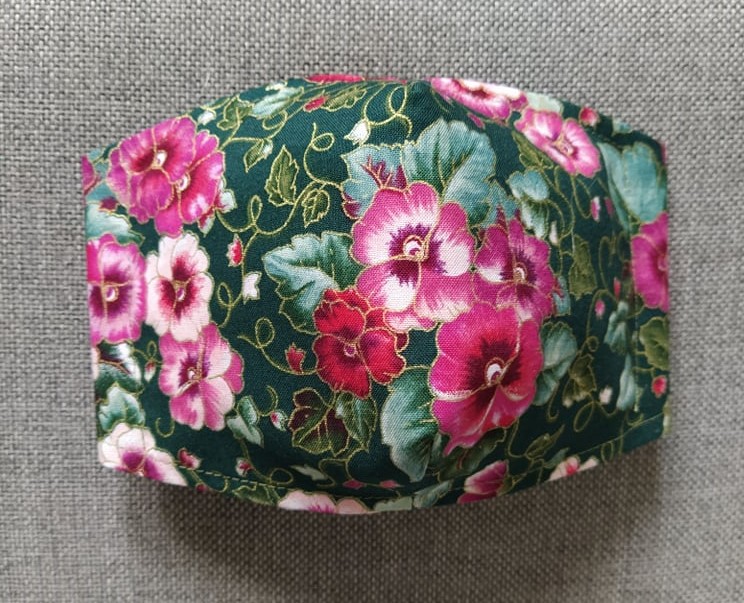 Rouška Designová Pestré kvítky