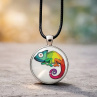 Náušnice a přívěsek Chameleon