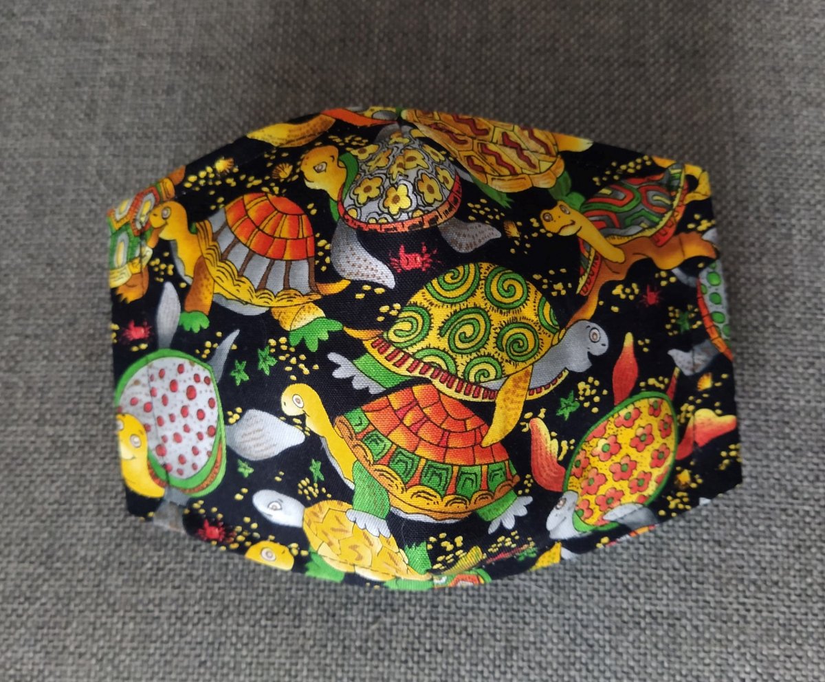 Rouška Designová  Veselé želvičky - dětská 