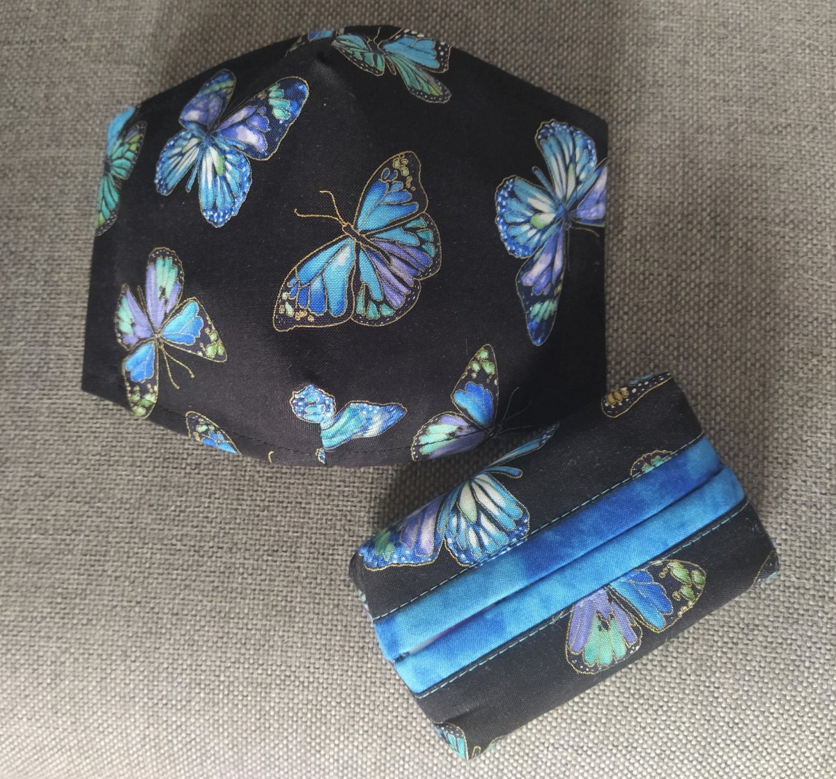 Rouška Designová Motýli - sada do kapsy/kabelky