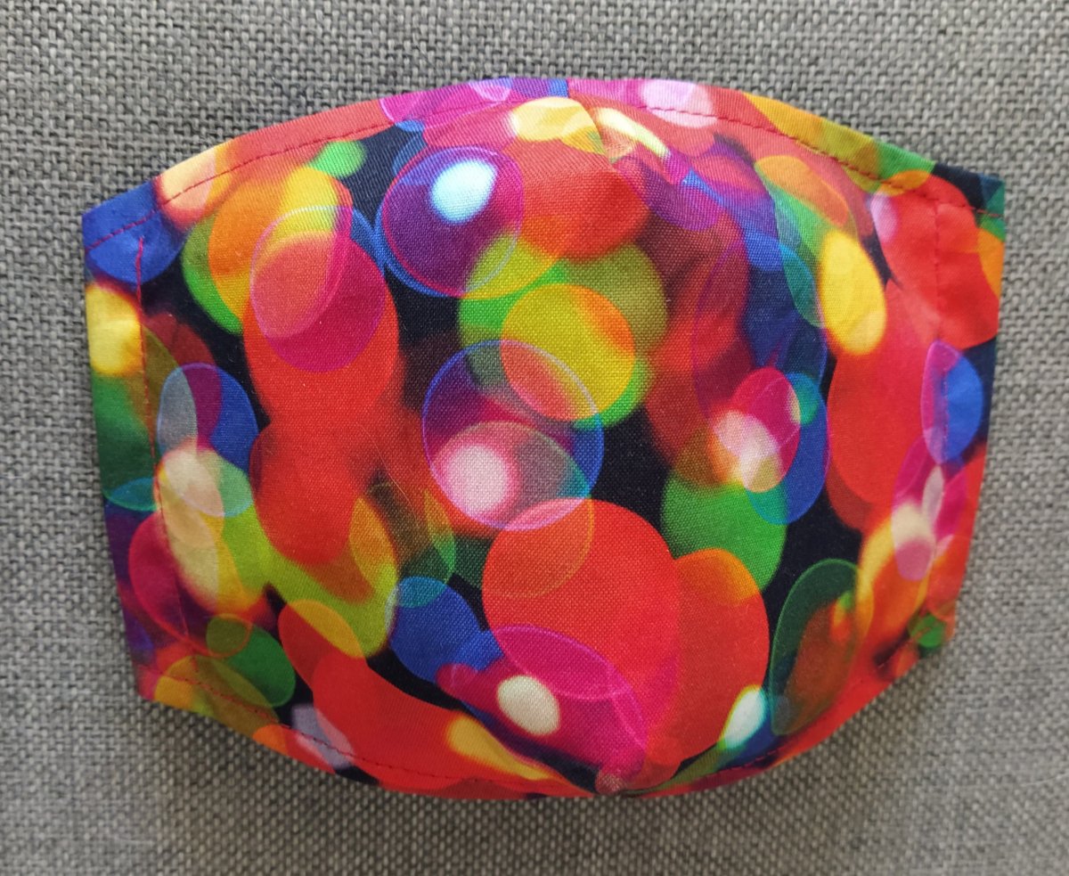 Rouška Designová Barevný bublifuk