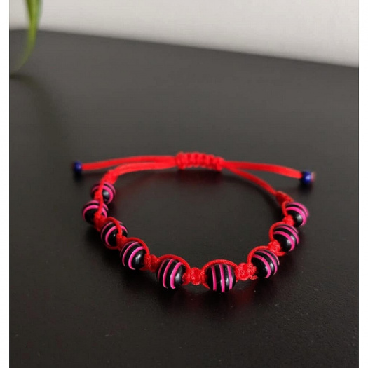 Náramek Shamballa s korálky