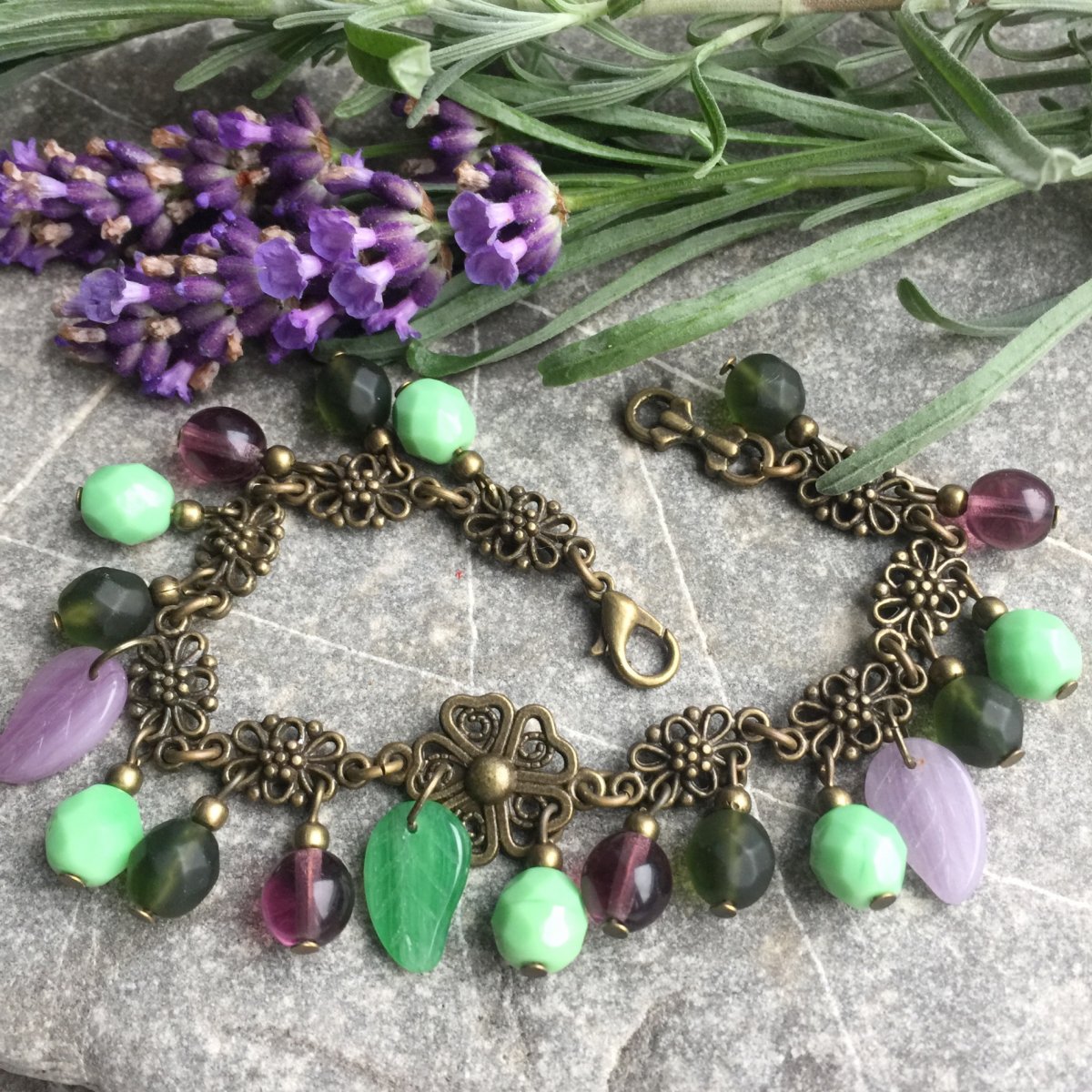 Levandulový náramek