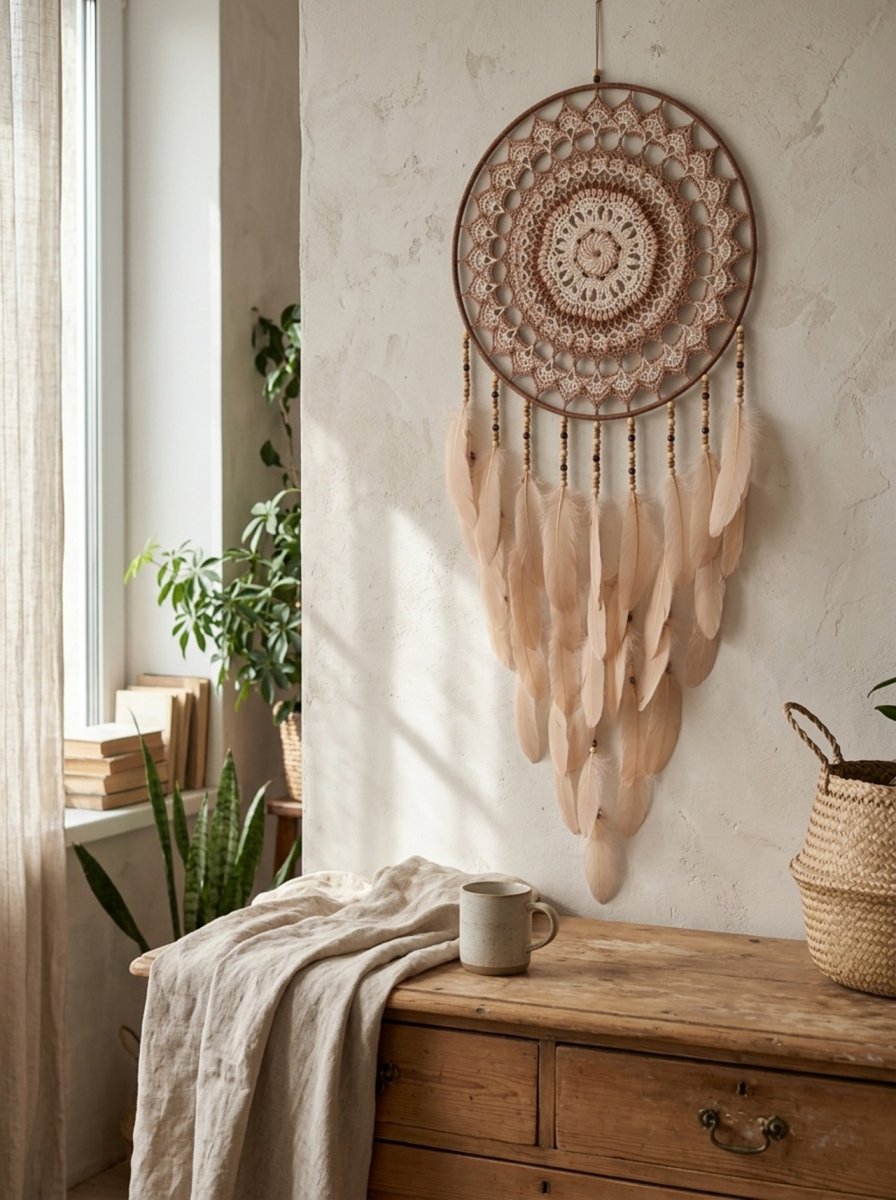 Lapač zlých snů Pouštní mandala 40 x 115 cm