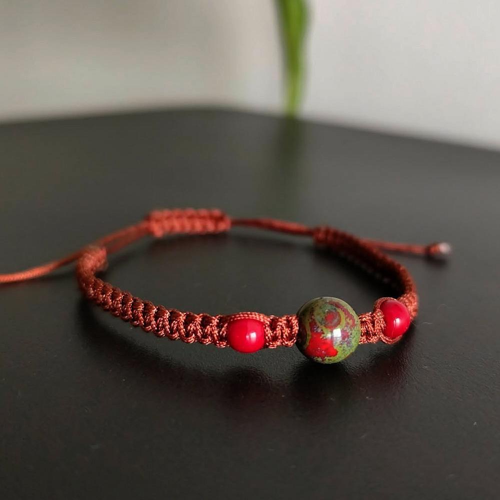 Náramek Shamballa s korálky