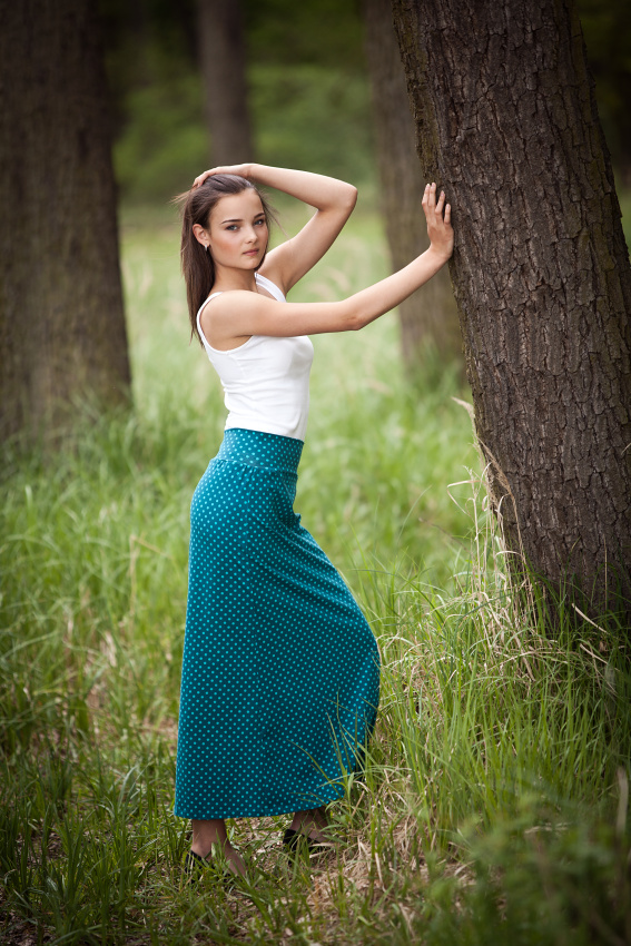 *Pohodlná úpletová s puntíky*