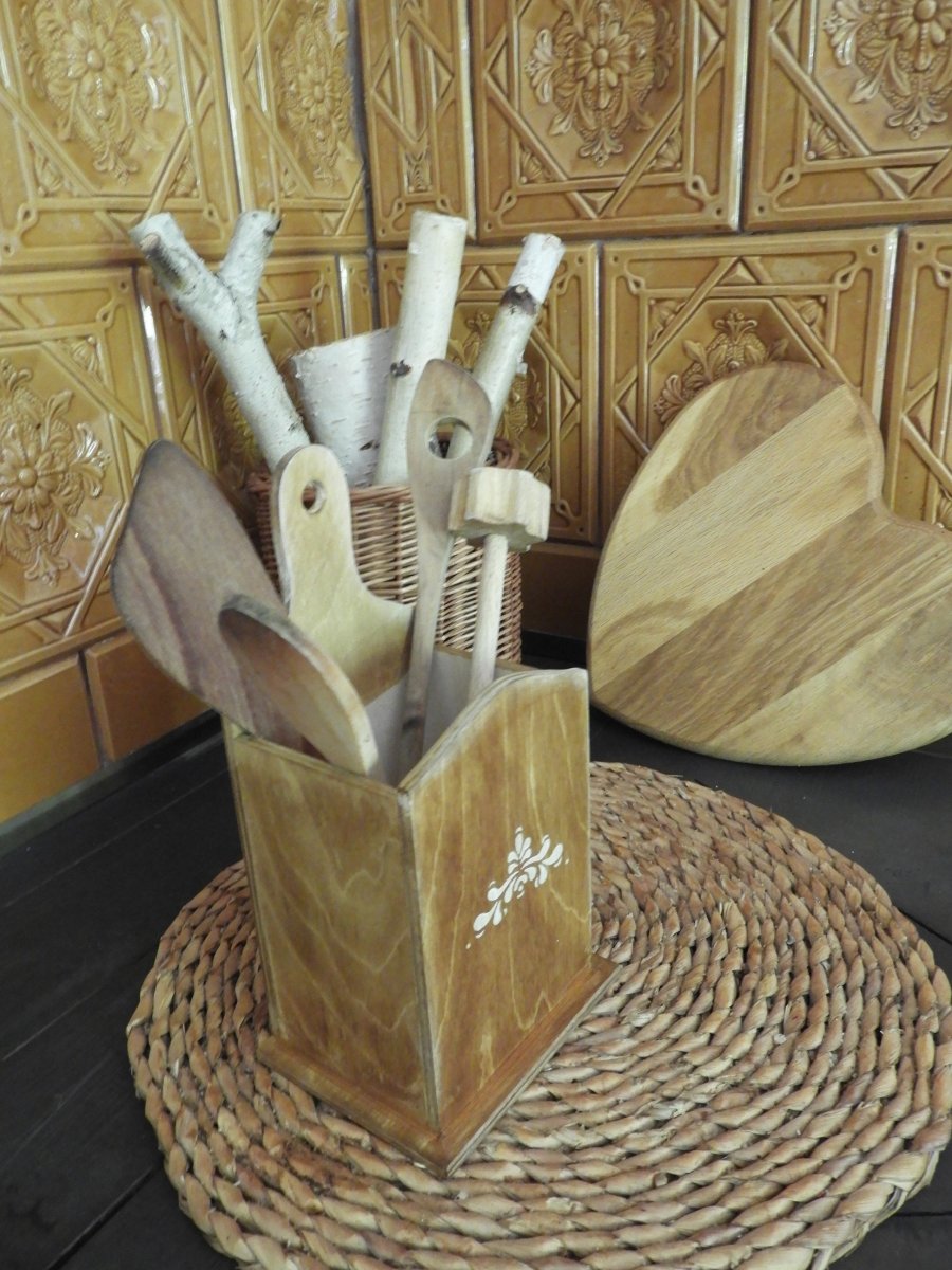 Stojan na vařečky rustikální