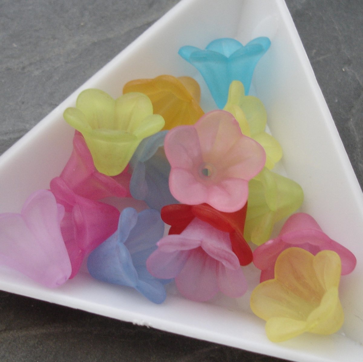 *Akrylové zvonečky 14x10mm - mix - 50 ks