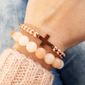 Minerální náramek - růžový avanturín