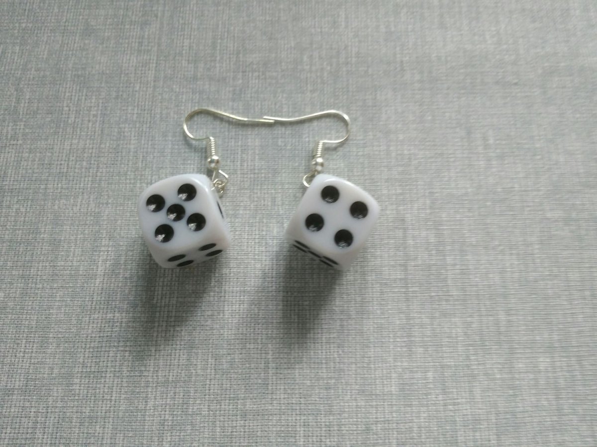 Náušnice kostky