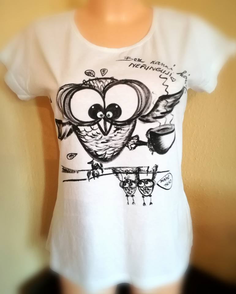 BEZ RANNÍ KÁVY NEFUNGUJU - tričko dámské