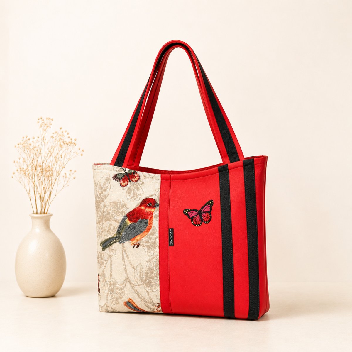  BIRDS & BUTTERFLIES BAG ** no.4*   PARROT®