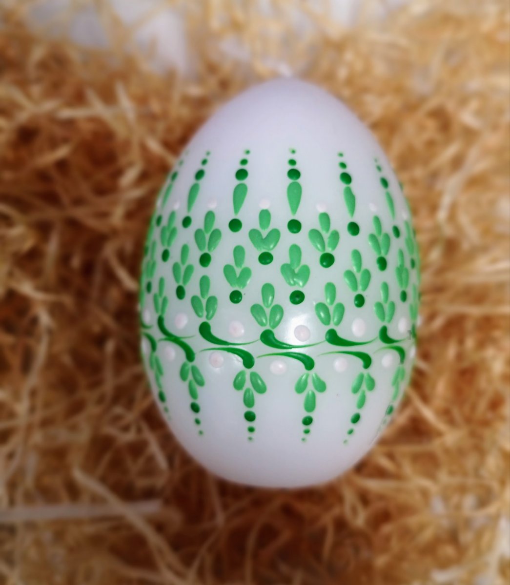 Svíčka ručně zdobená