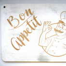 Bon Appetit - vintage cedulka do kuchyně W114