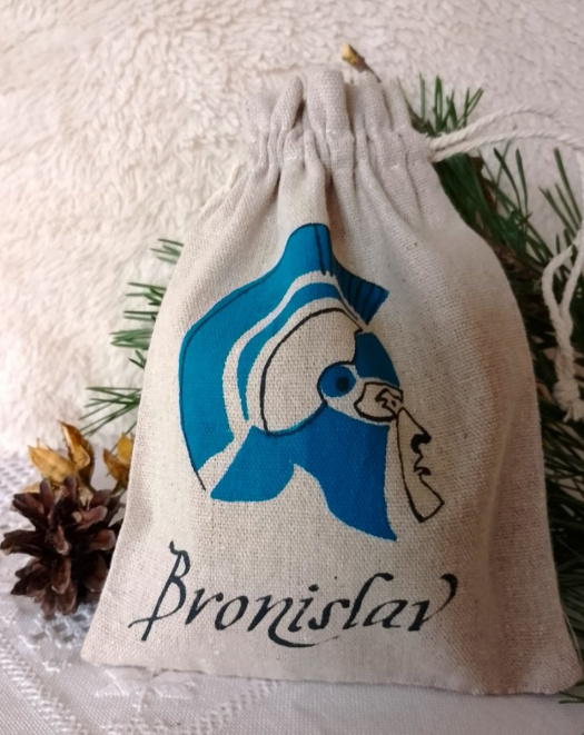 Malovaný dárkový pytlík - Bronislav