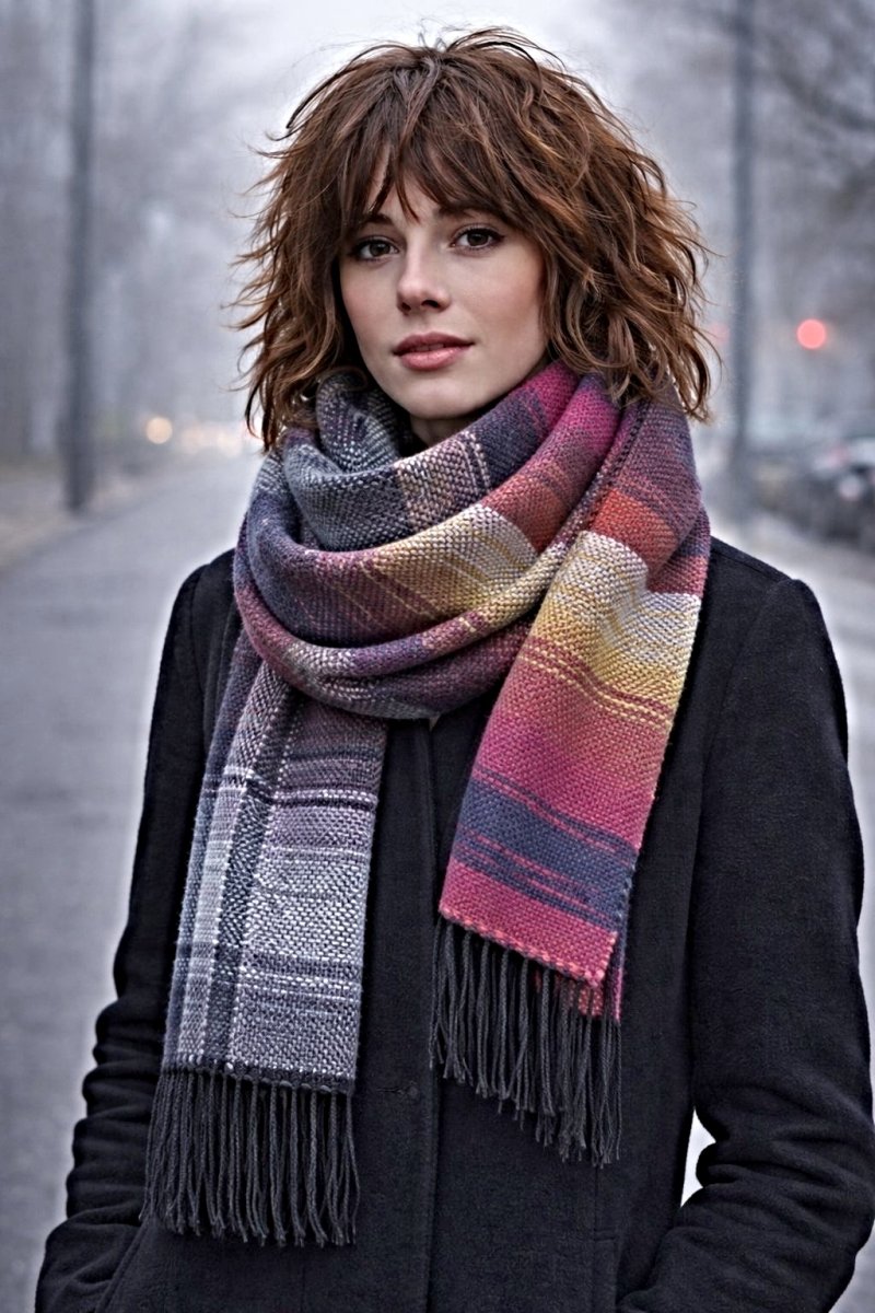 RUČNĚ TKANÁ ŠÁLA - PLÉD - MARCELA