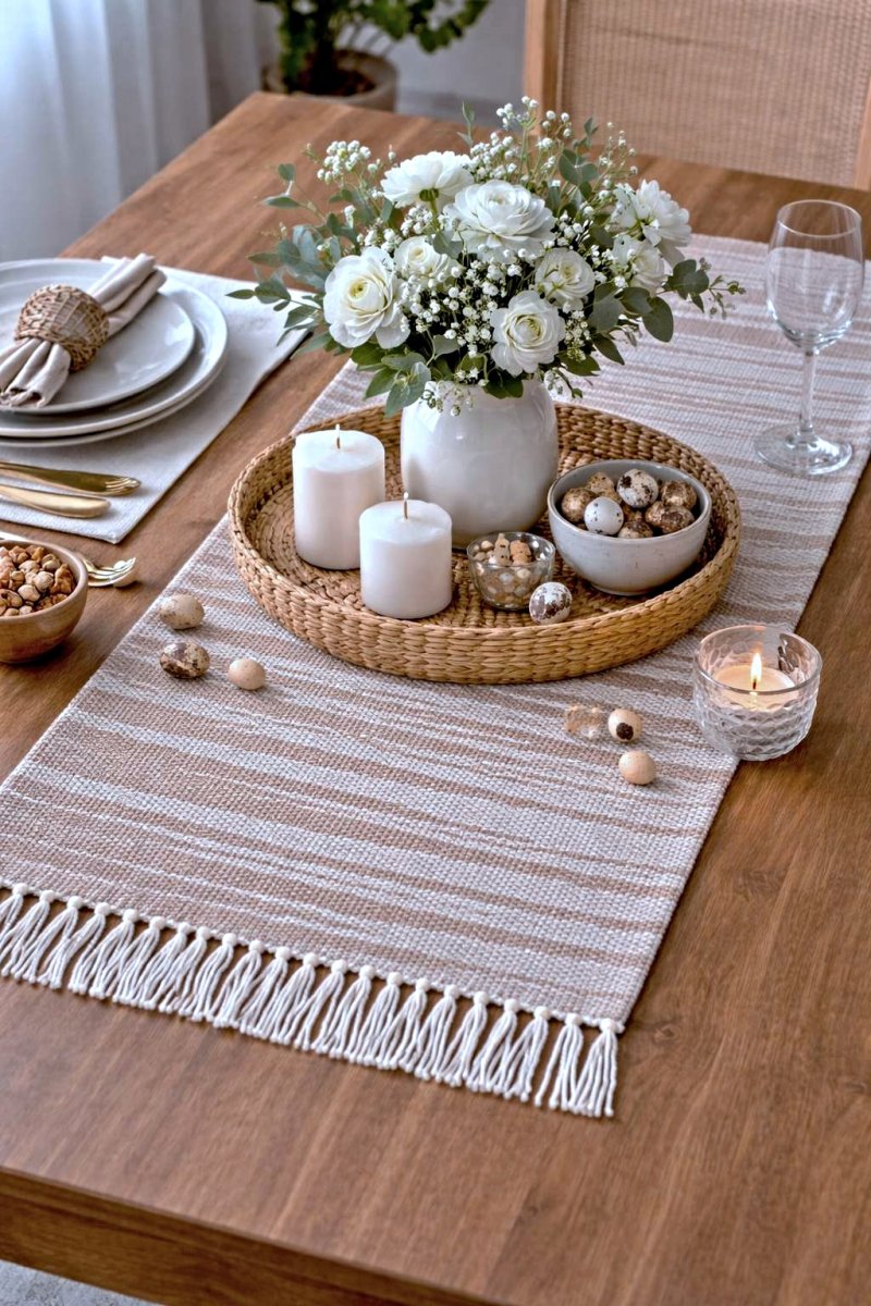 RUČNĚ TKANÝ STŘEDOVÝ UBRUS