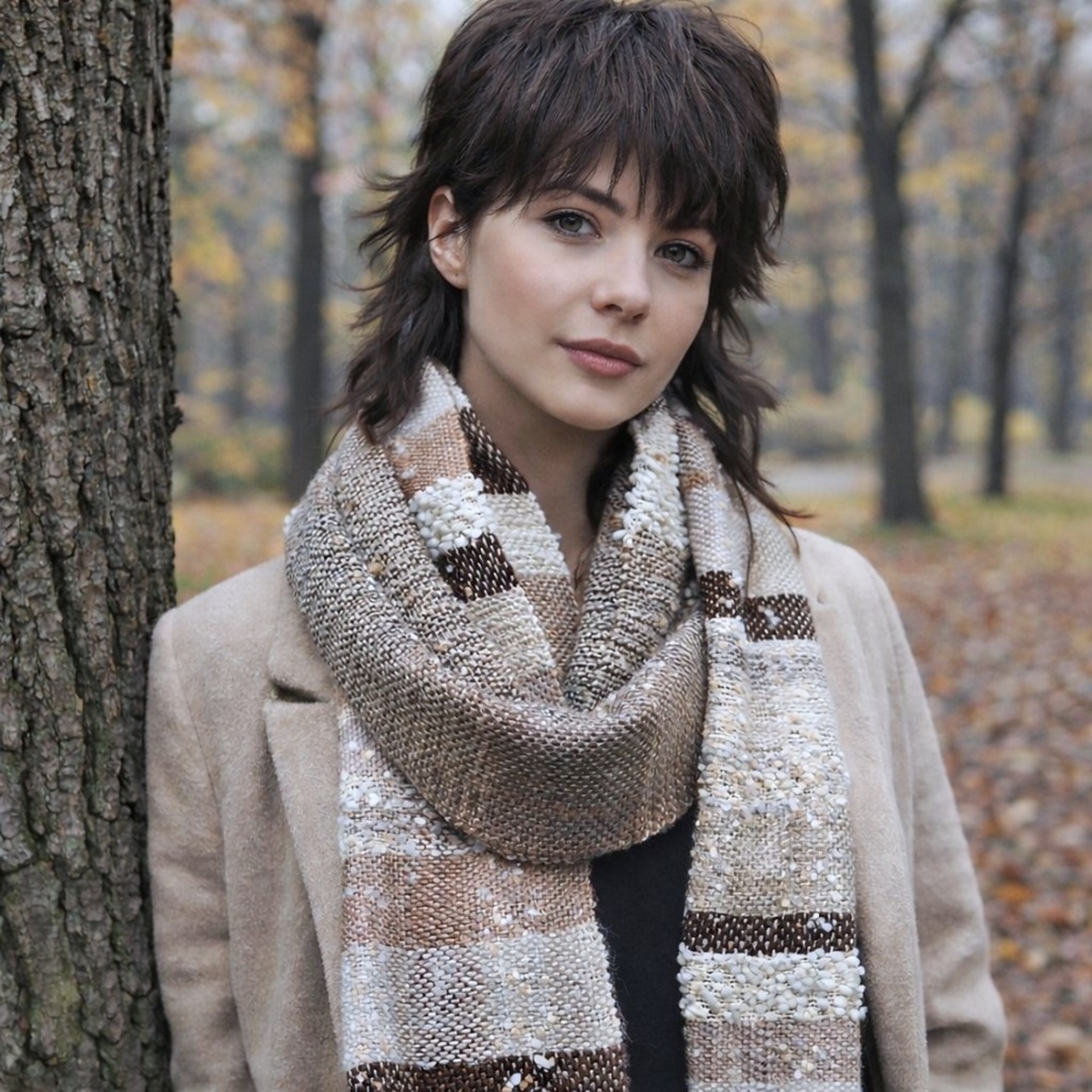 RUČNĚ TKANÁ ŠÁLA - PLÉD - SABRINA