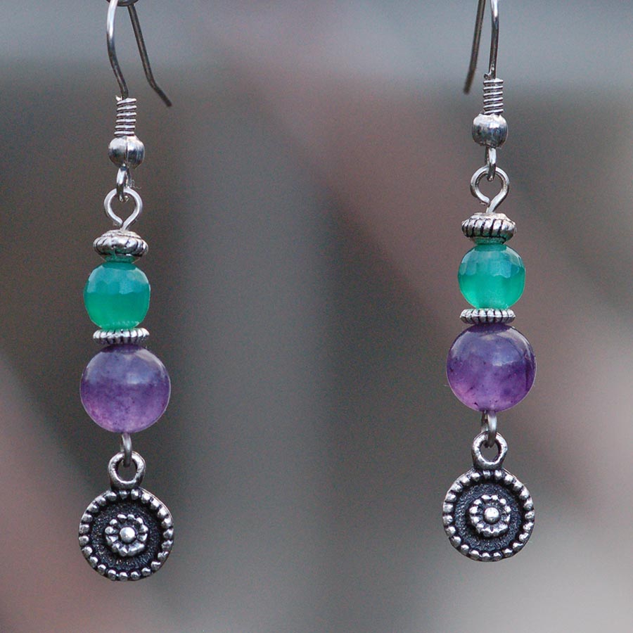 Ametystové koláčky s jadeitem