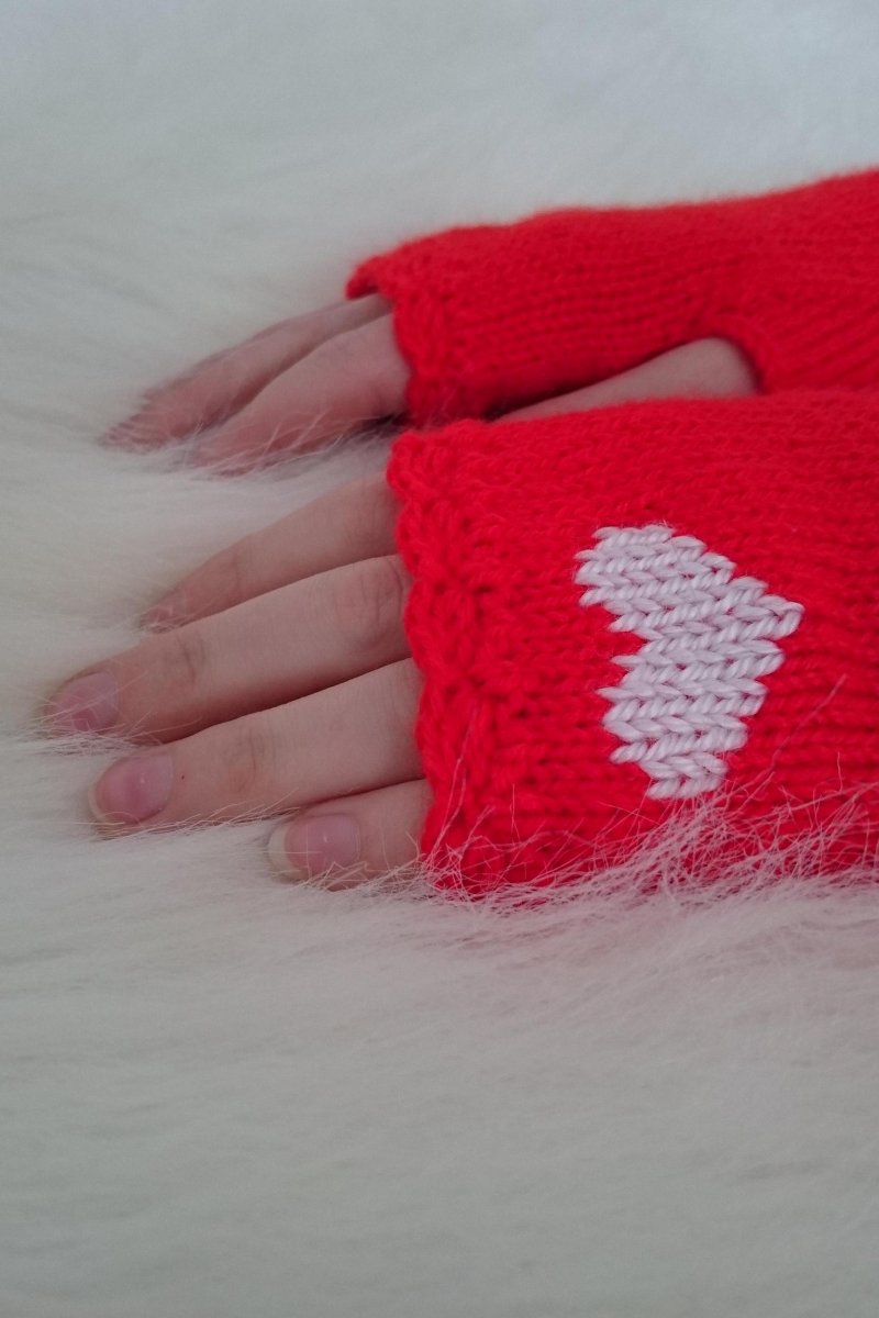 Srdeční záležitost - červená s bílou