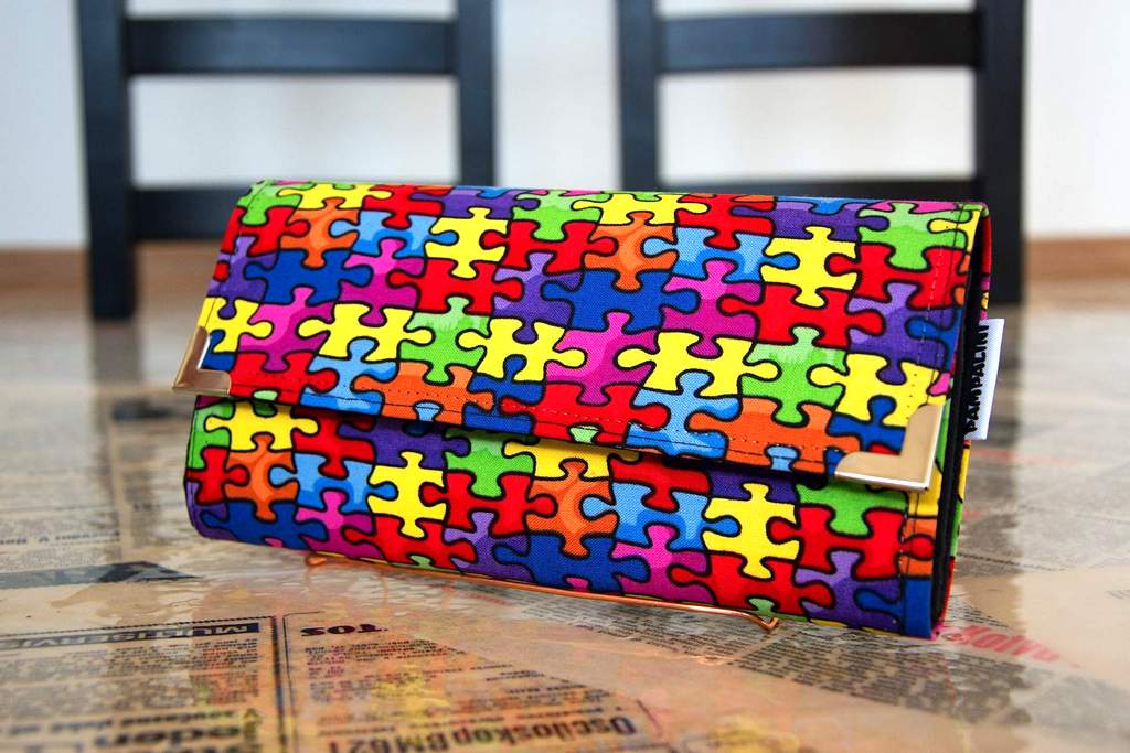 Velká peněženka na dvě měny - Puzzle