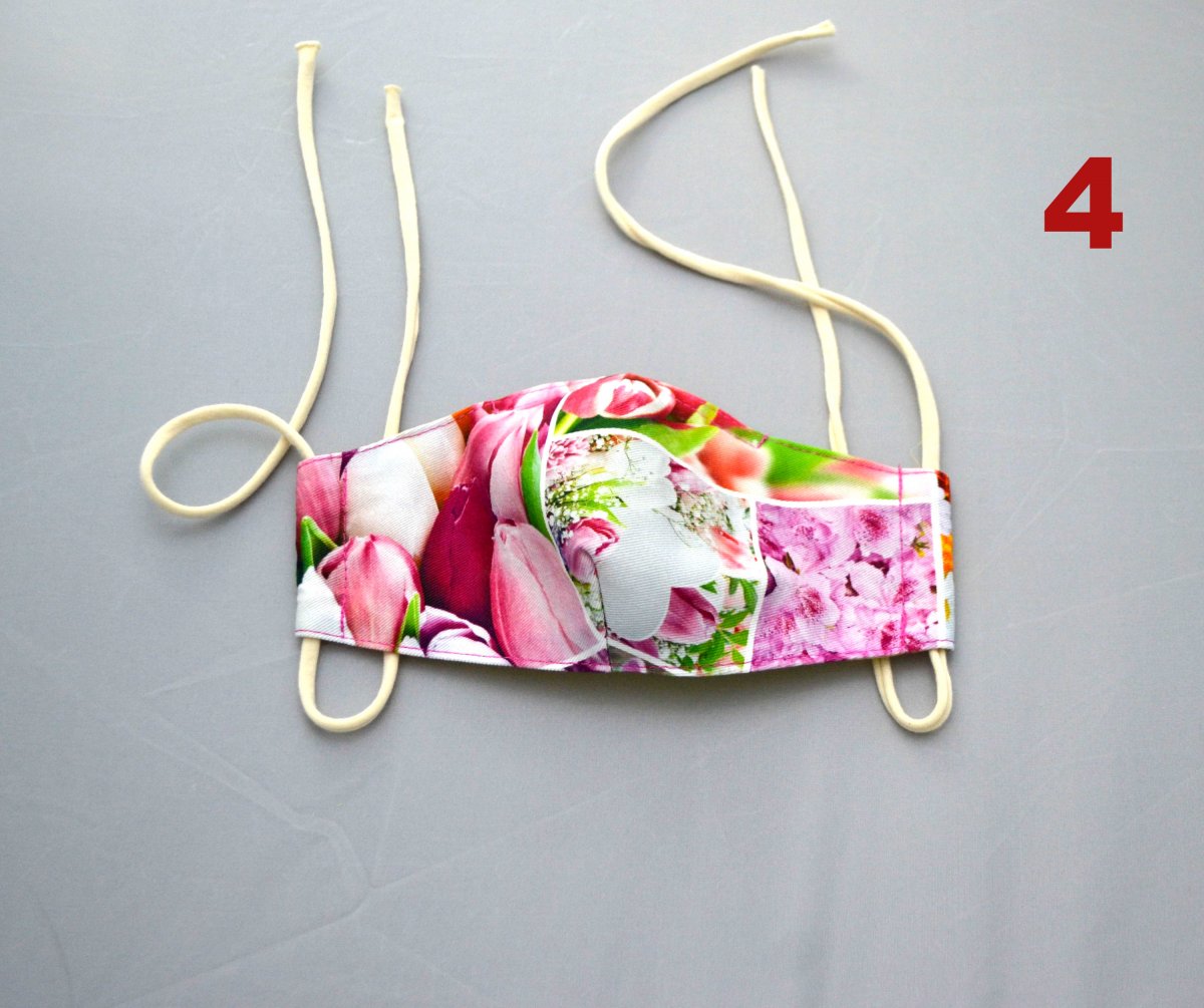 Rouška dámská 2 vrstvy+kapsa č.4