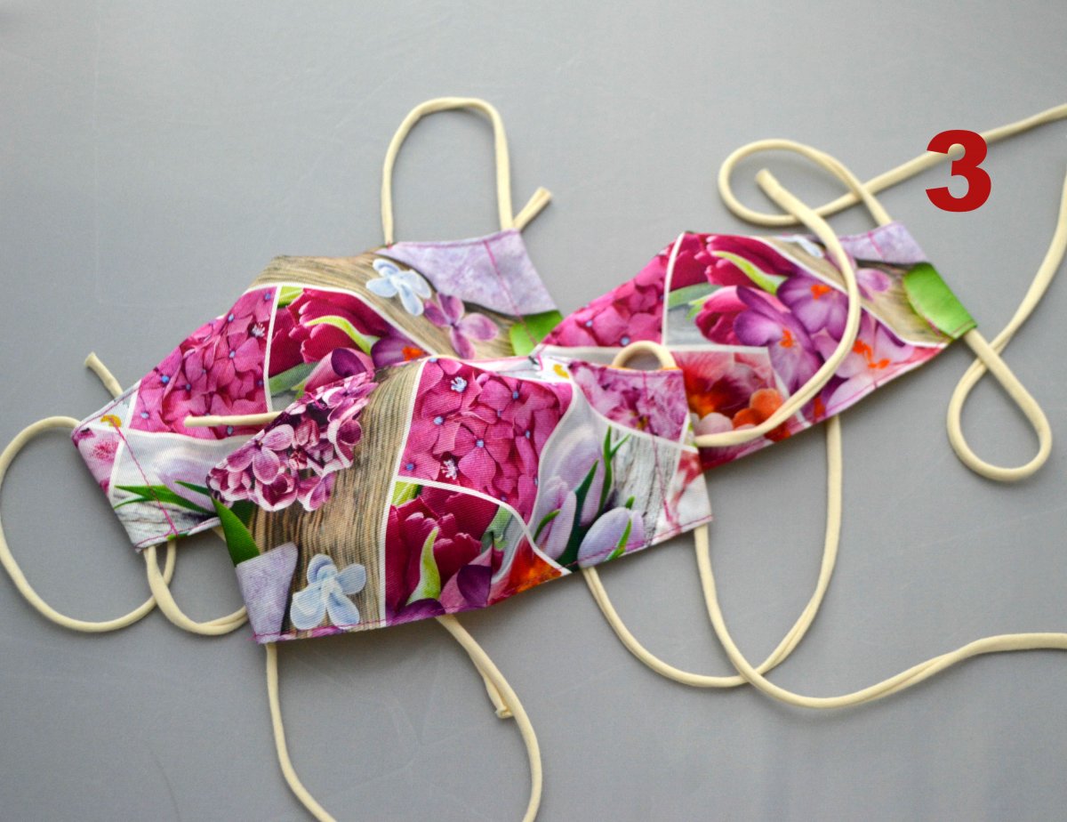 Rouška dámská 2 vrstvy+kapsa č.3